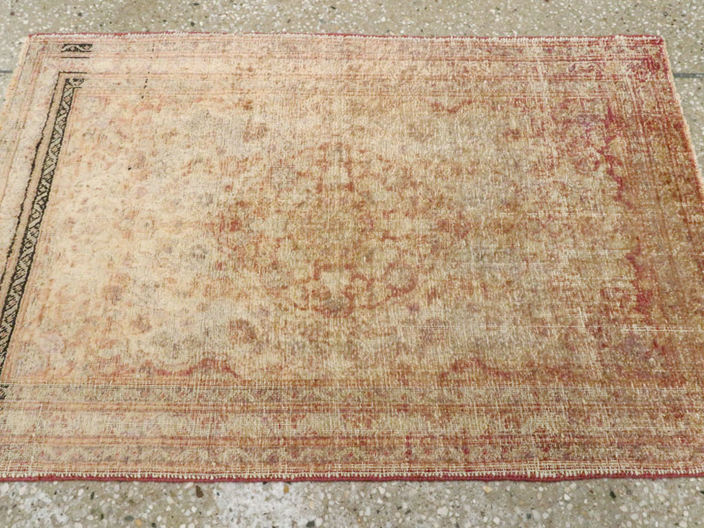 Antique Persian Tabriz Silk Rug, No.16513 - Gss