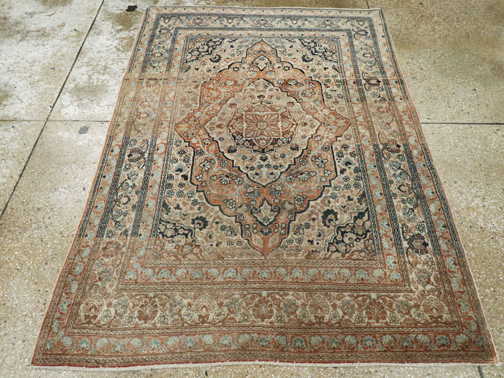 Antique Persian Tabriz Hagi Jalili, No.16517 - Gss