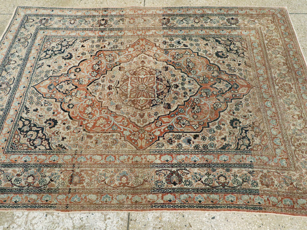Antique Persian Tabriz Hagi Jalili, No.16517 - Gss