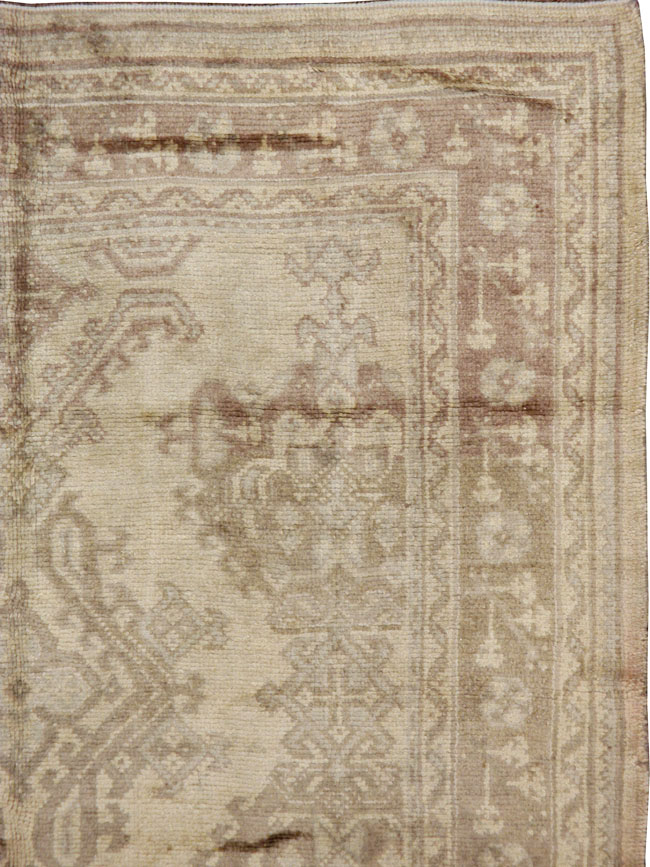 Antique Turkish Oushak Carpet, No.16519 - Gss