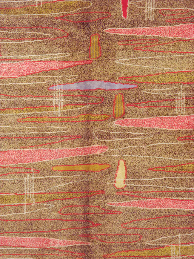 Vintage Turkish Art Deco Style Carpet, No.16525 - Gss