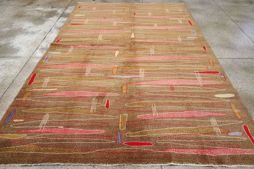 Vintage Turkish Art Deco Style Carpet, No.16525 - Gss