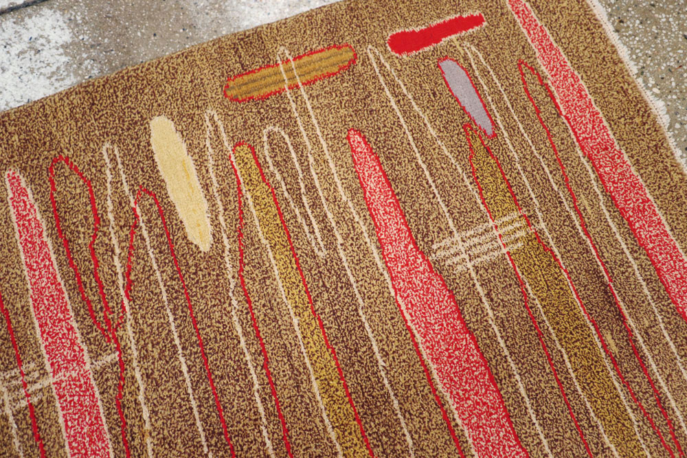 Vintage Turkish Art Deco Style Carpet, No.16525 - Gss