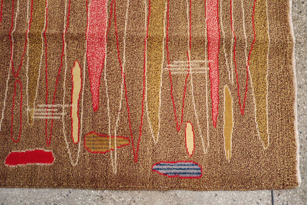 Vintage Turkish Art Deco Style Carpet, No.16525 - Gss