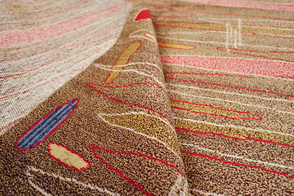 Vintage Turkish Art Deco Style Carpet, No.16525 - Gss