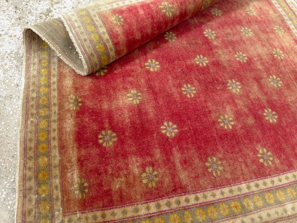 Antique Turkish Sivas Square Throw Rug, No.16541 - Gss