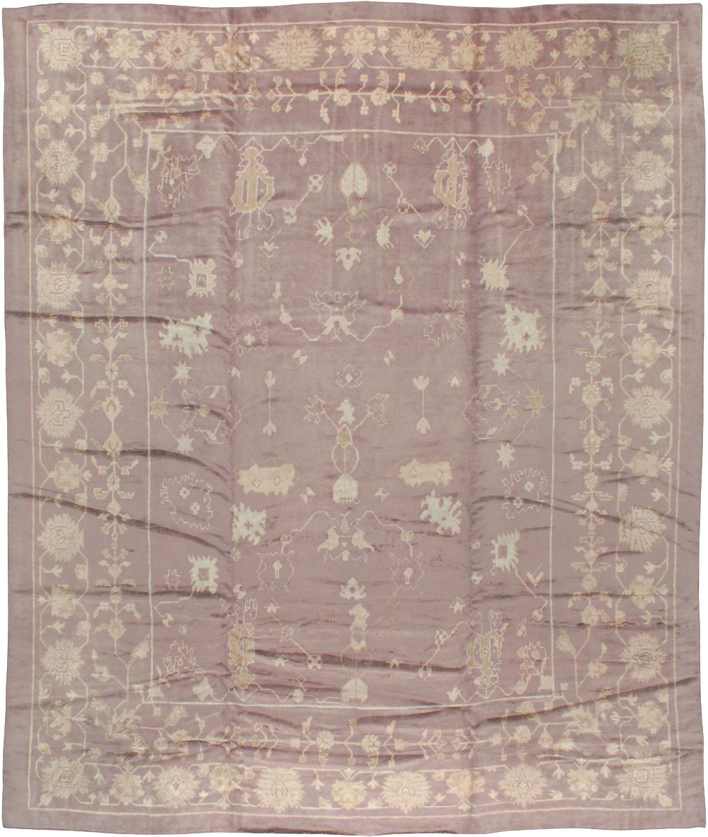 Antique Turkish Oushak Rug, No.16554 - Gss