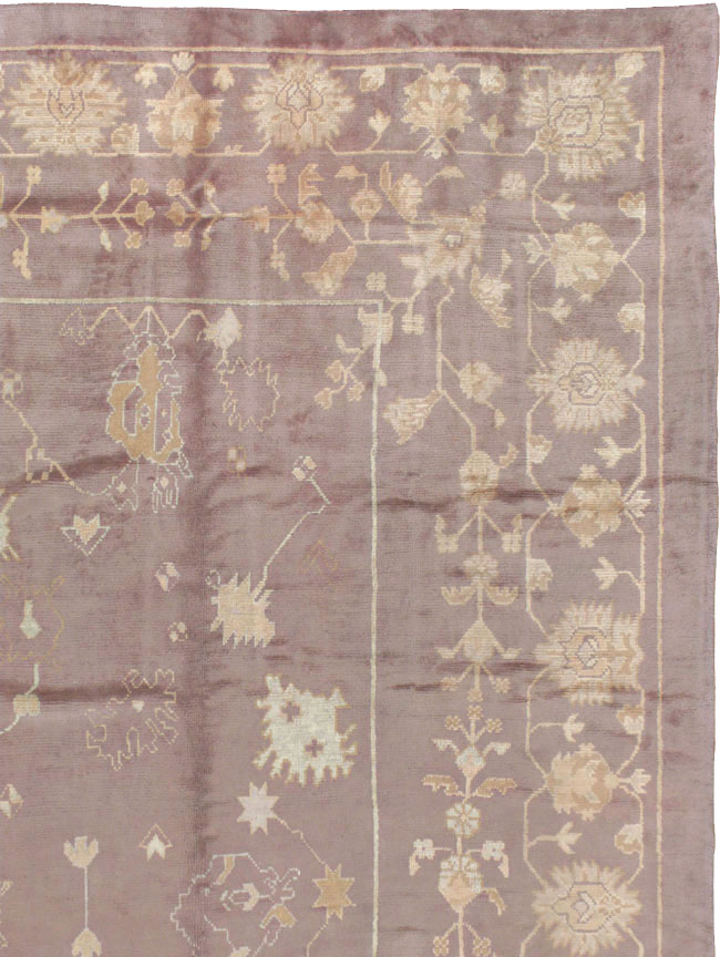 Antique Turkish Oushak Rug, No.16554 - Gss