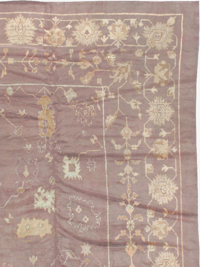 Antique Turkish Oushak Rug, No.16554 - Gss