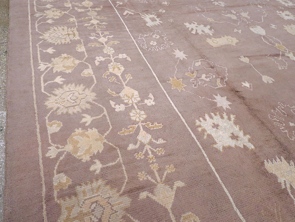 Antique Turkish Oushak Rug, No.16554 - Gss