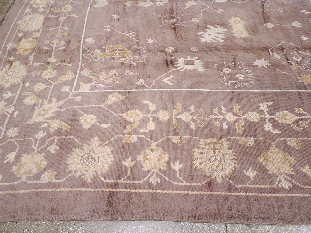 Antique Turkish Oushak Rug, No.16554 - Gss