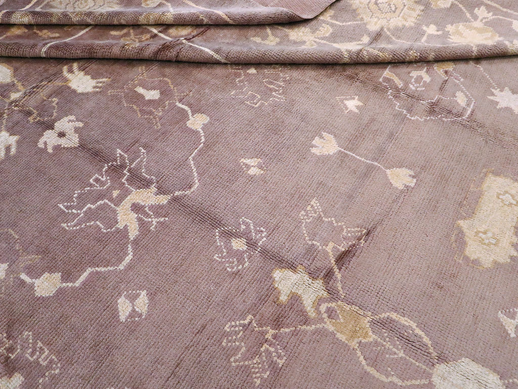 Antique Turkish Oushak Rug, No.16554 - Gss