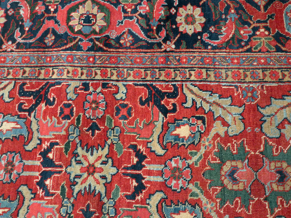 Antique Persian Heriz Carpet, No.16563 - Gss