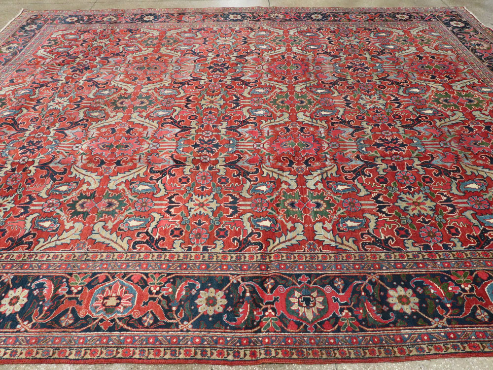 Antique Persian Heriz Carpet, No.16563 - Gss