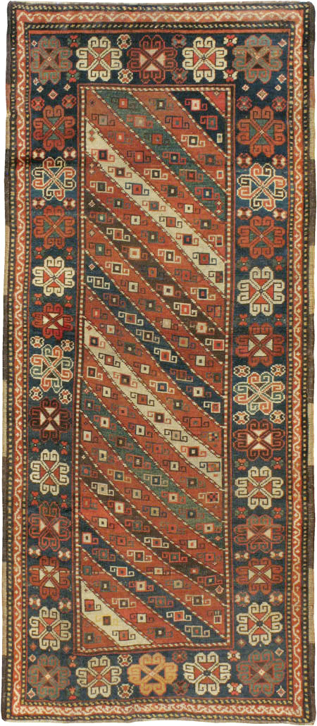 Antique Caucasian Kazak Rug, No.16583 - Gss