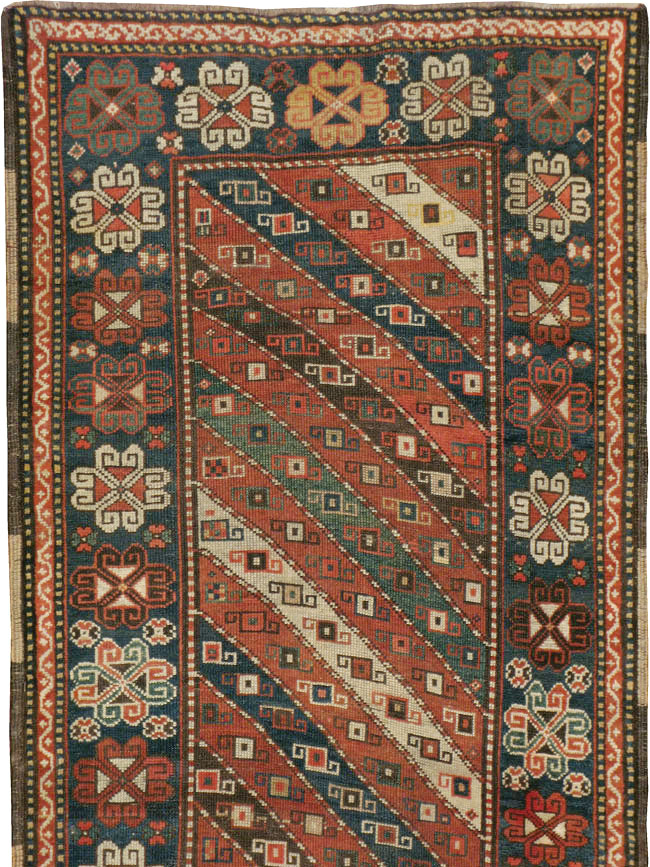 Antique Caucasian Kazak Rug, No.16583 - Gss