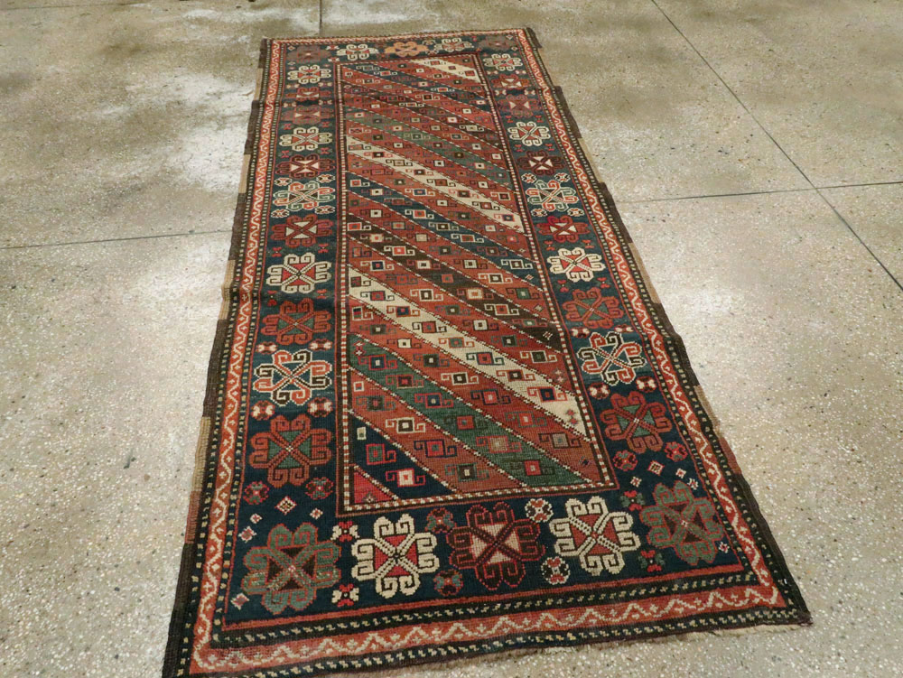Antique Caucasian Kazak Rug, No.16583 - Gss