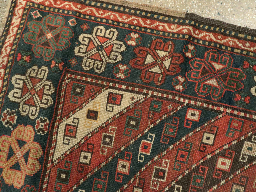 Antique Caucasian Kazak Rug, No.16583 - Gss