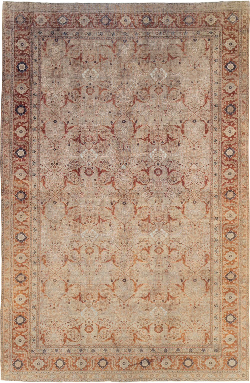 Antique Persian Tabriz Oversize Carpet, No.16613 - Gss