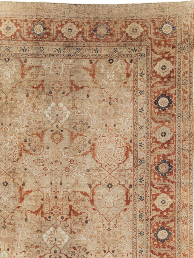 Antique Persian Tabriz Oversize Carpet, No.16613 - Gss