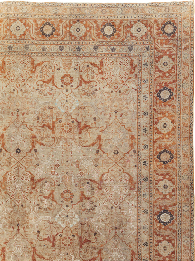 Antique Persian Tabriz Oversize Carpet, No.16613 - Gss
