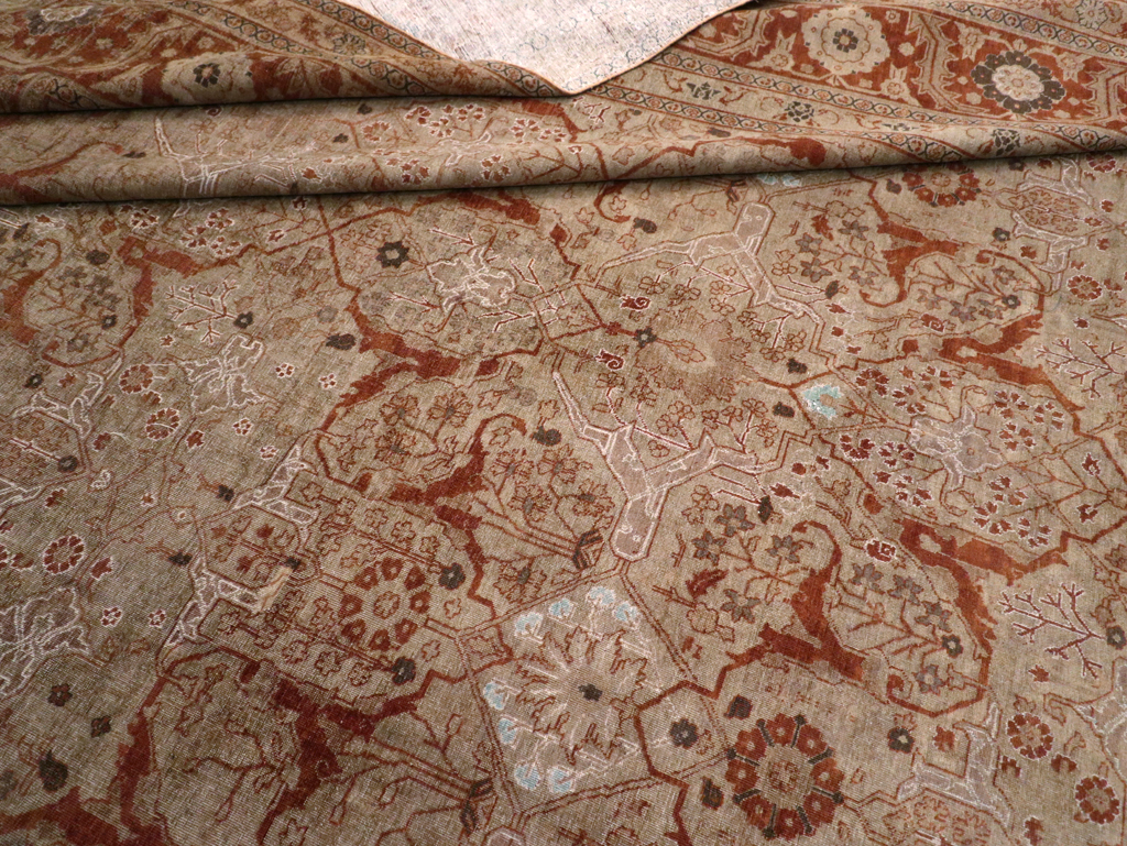 Antique Persian Tabriz Oversize Carpet, No.16613 - Gss