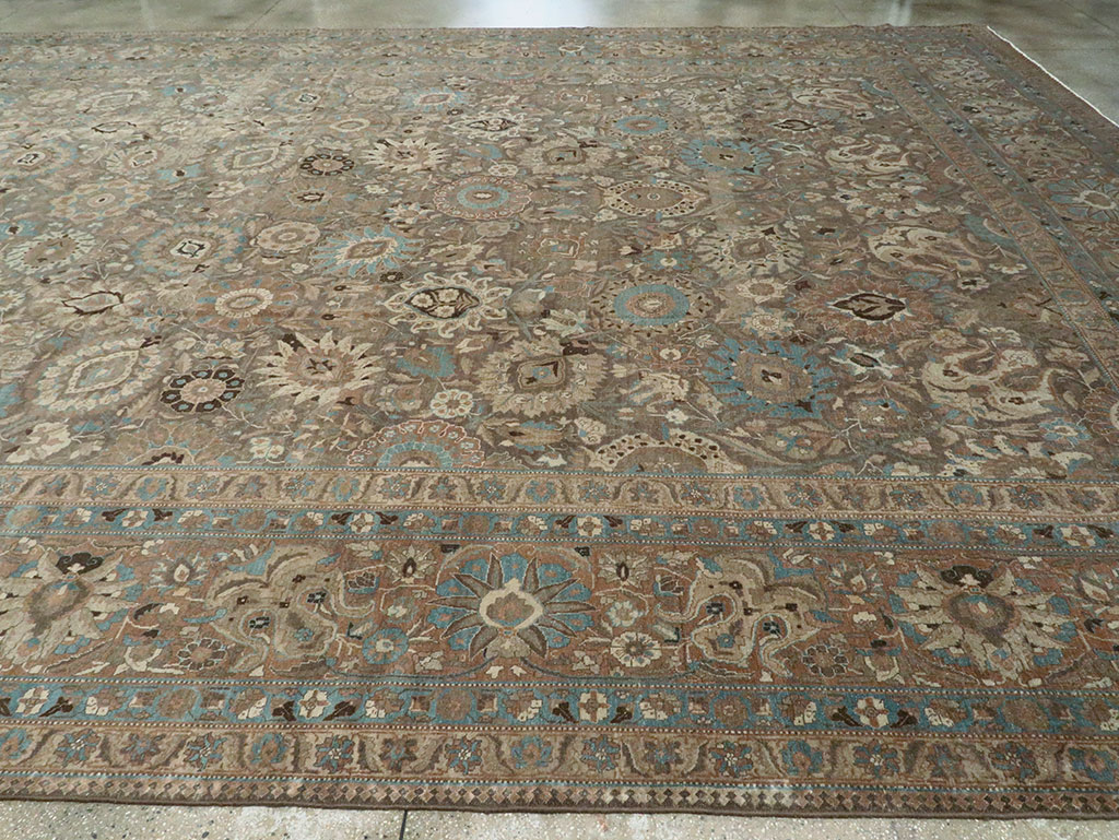 Antique Persian Tabriz Carpet, No.16616 - Gss