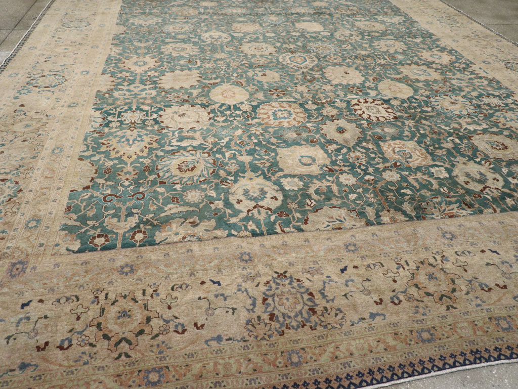 Antique Persian Tabriz Square Carpet, No.16617 - Gss