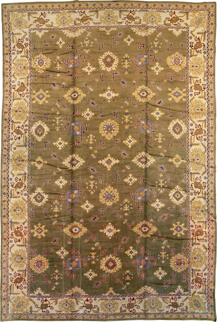 Antique Turkish Oushak Oversize Carpet, No.16629 - Gss
