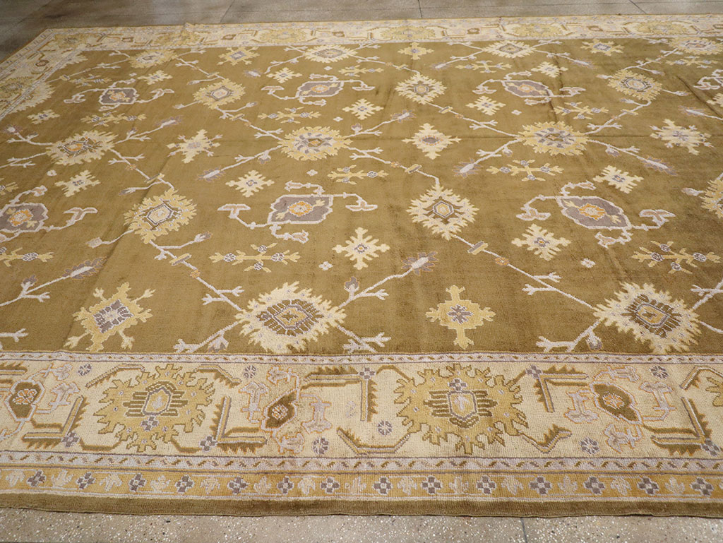 Antique Turkish Oushak Oversize Carpet, No.16629 - Gss