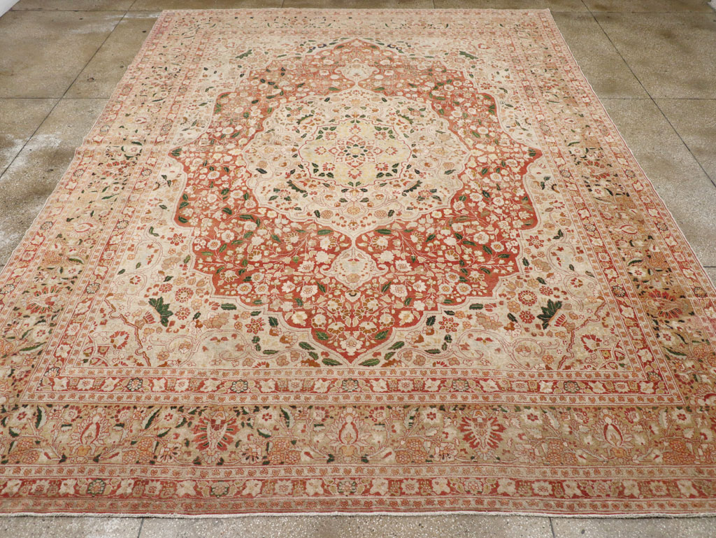 Antique Persian Tabriz Carpet, No.16633 - Gss