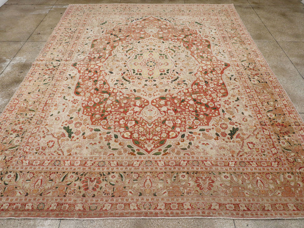Antique Persian Tabriz Carpet, No.16633 - Gss