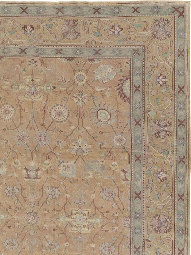 Antique Indian Lahore Square Large Carpet, No.16647 - Gss