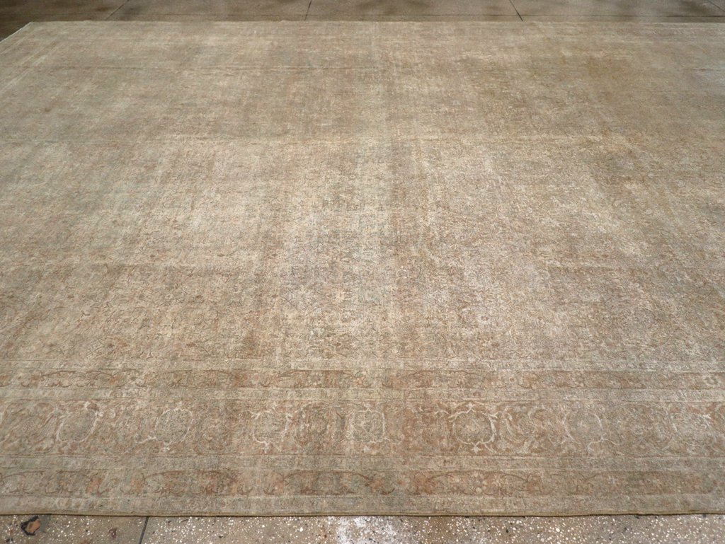 Antique Persian Lavar Kerman Oversize Carpet, No.16668 - Gss