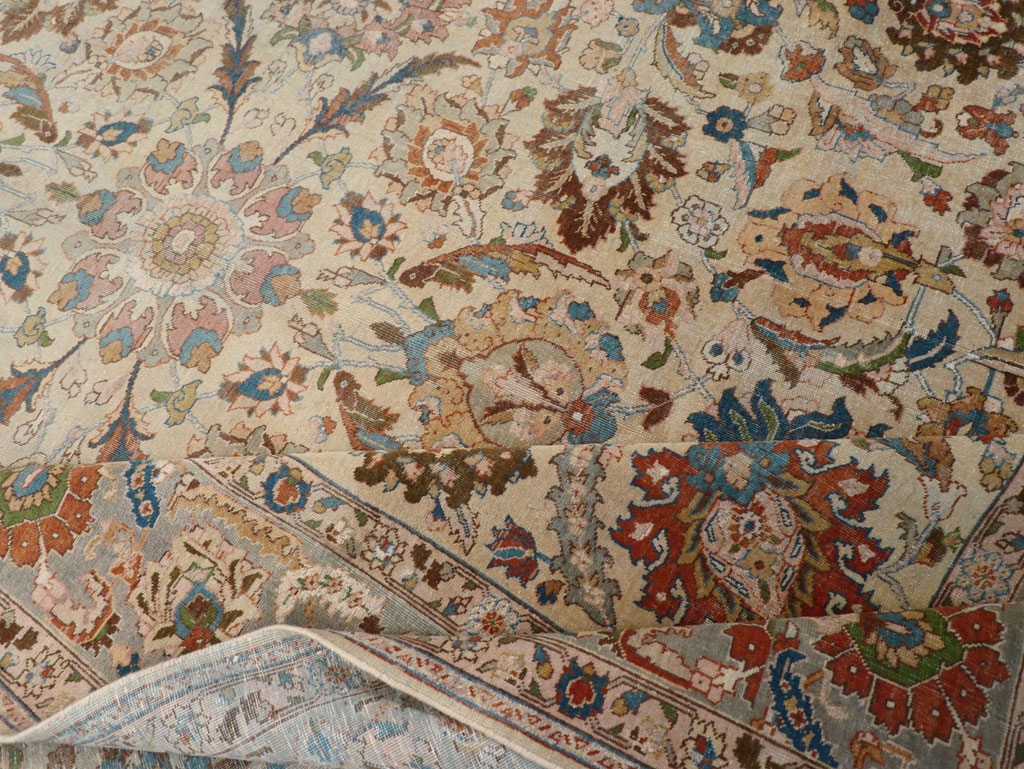 Antique Persian Tabriz Carpet, No.16672 - Gss