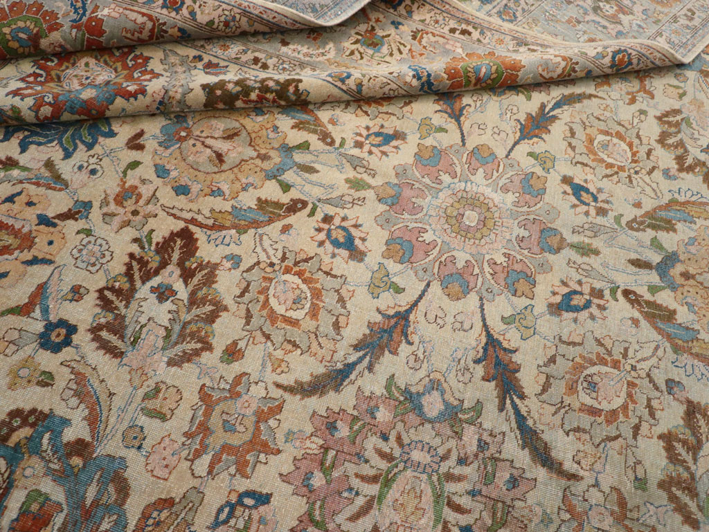 Antique Persian Tabriz Carpet, No.16672 - Gss