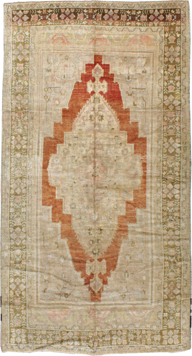 Antique Turkish Oushak Carpet, No.16688 - Gss