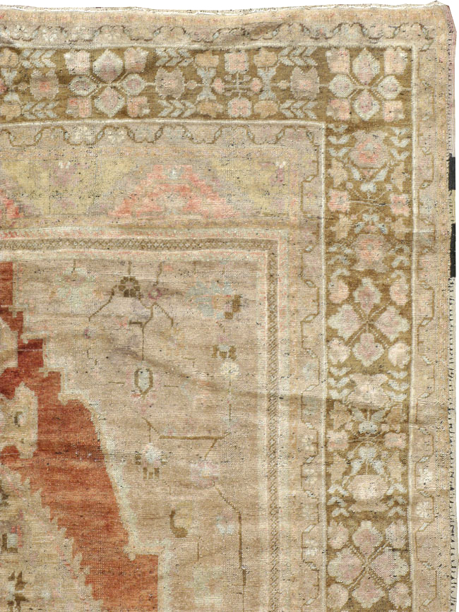 Antique Turkish Oushak Carpet, No.16688 - Gss