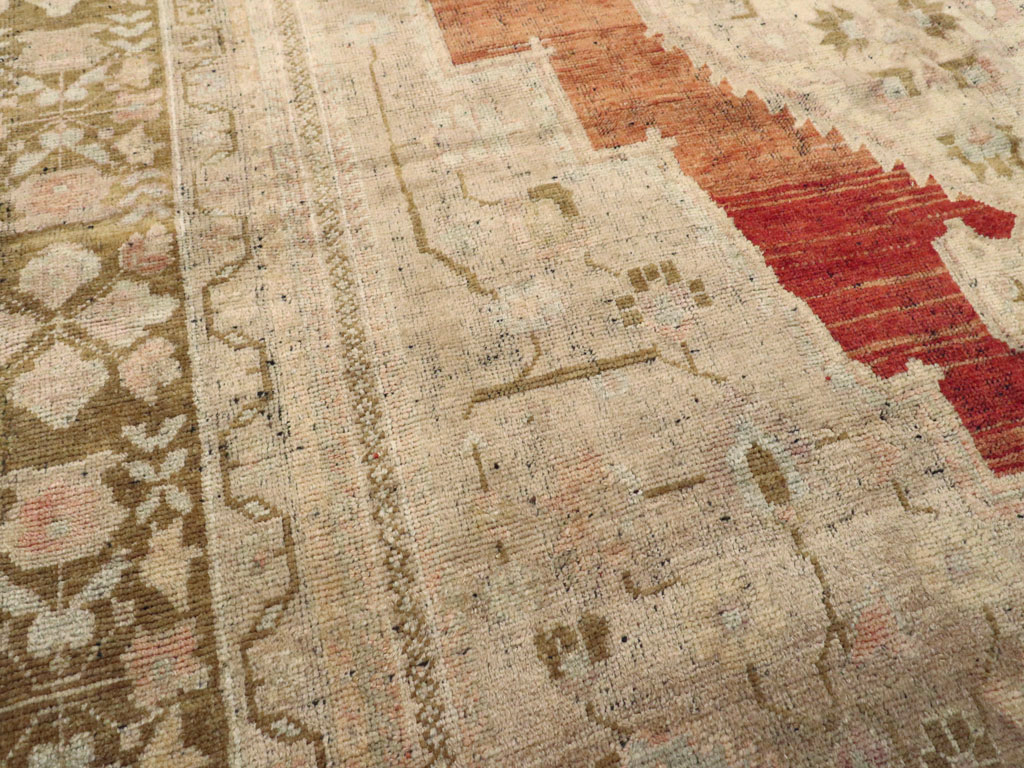 Antique Turkish Oushak Carpet, No.16688 - Gss