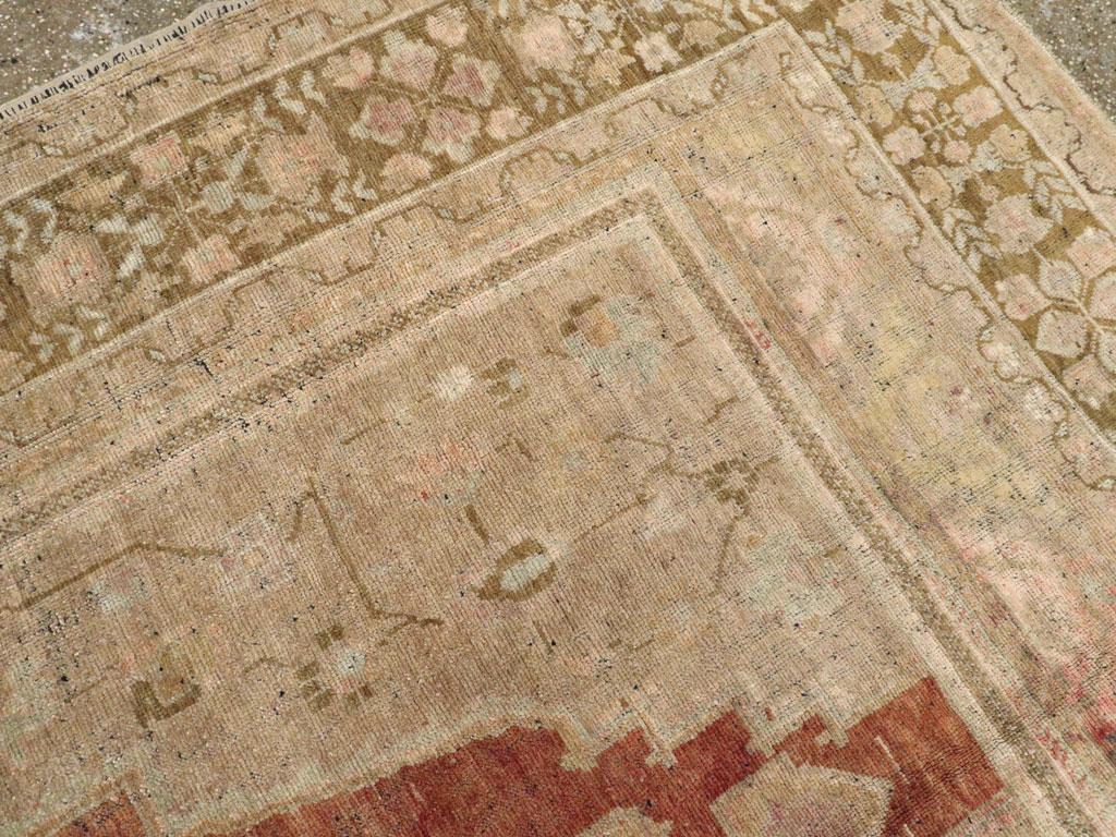 Antique Turkish Oushak Carpet, No.16688 - Gss