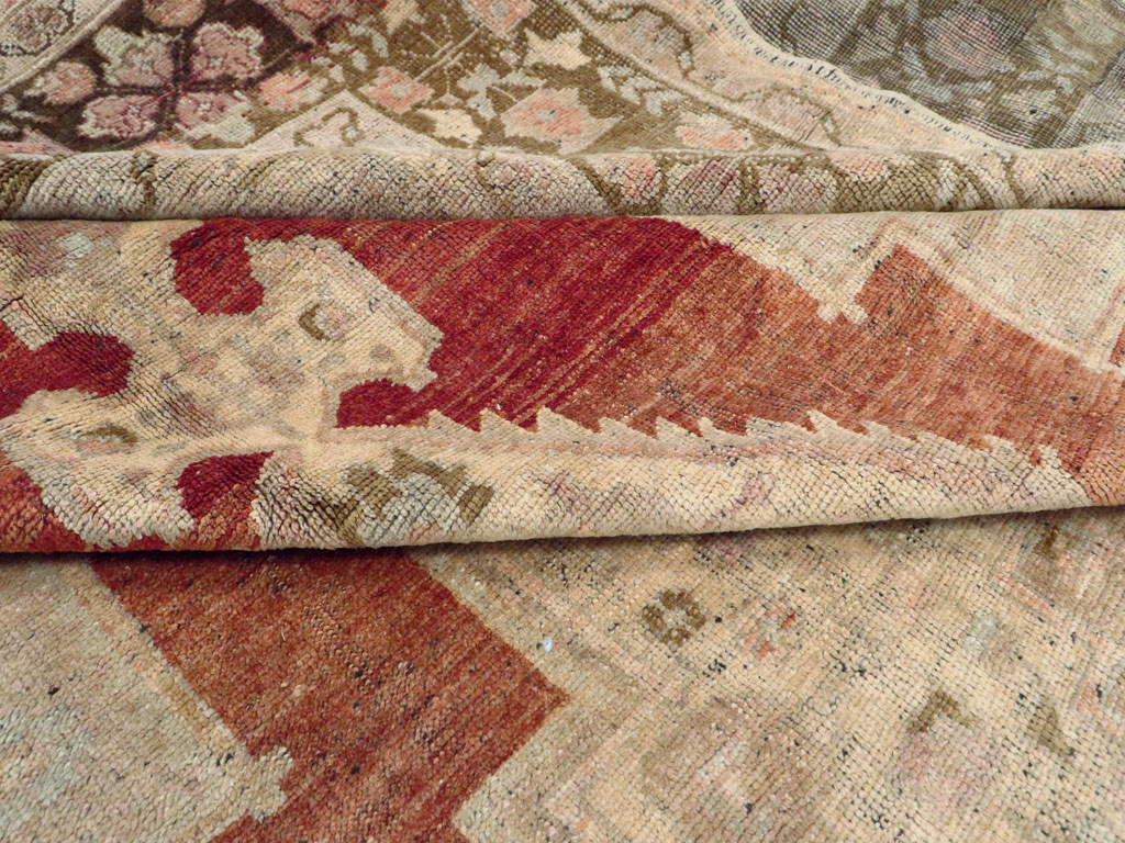 Antique Turkish Oushak Carpet, No.16688 - Gss