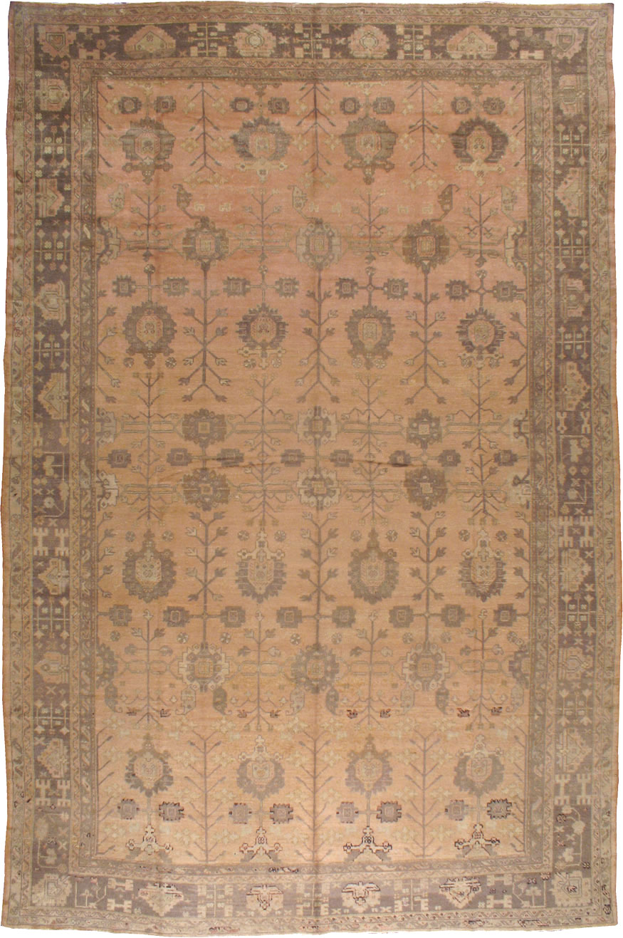 Antique Turkish Oushak Carpet, No.16804 - Gss