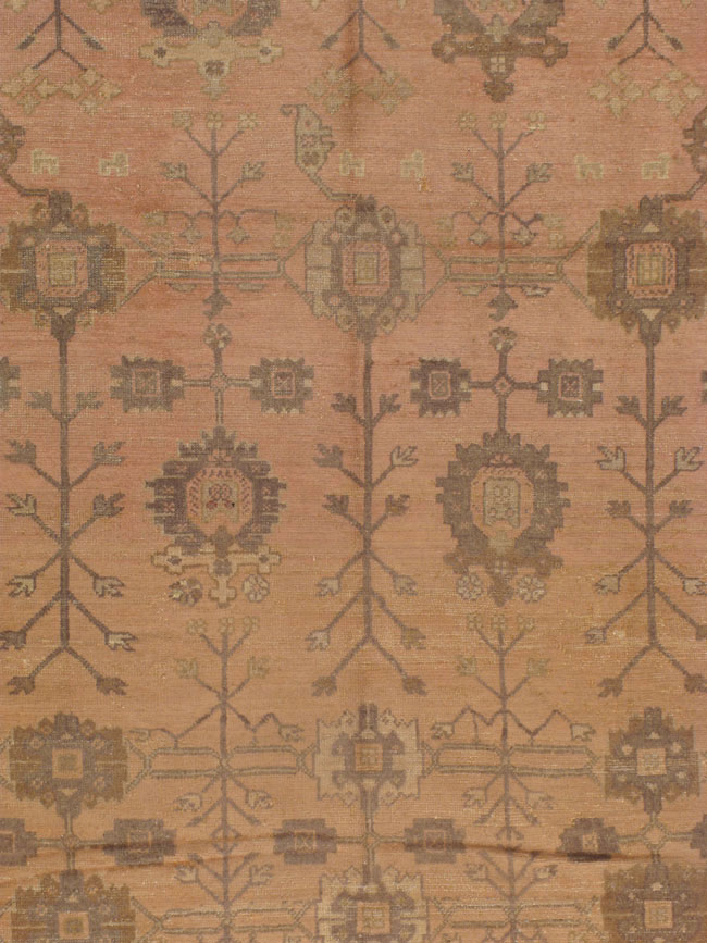 Antique Turkish Oushak Carpet, No.16804 - Gss