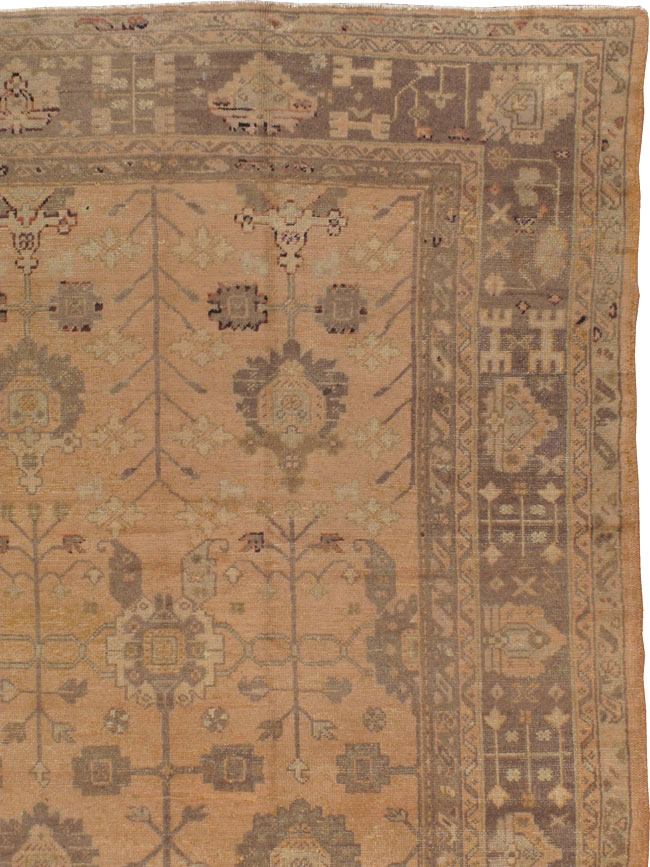 Antique Turkish Oushak Carpet, No.16804 - Gss