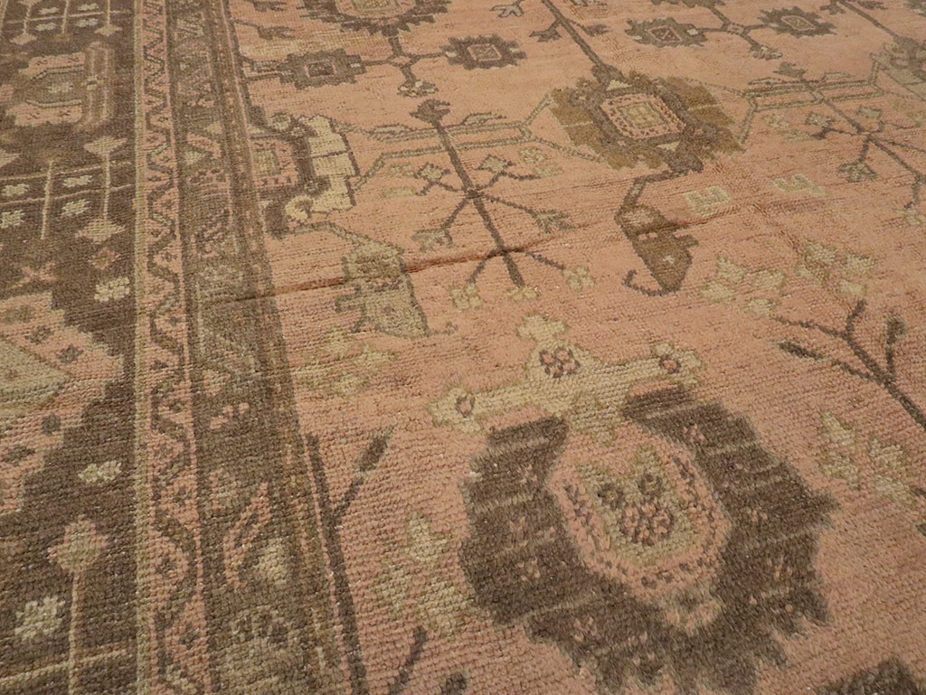 Antique Turkish Oushak Carpet, No.16804 - Gss