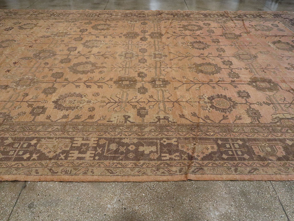 Antique Turkish Oushak Carpet, No.16804 - Gss