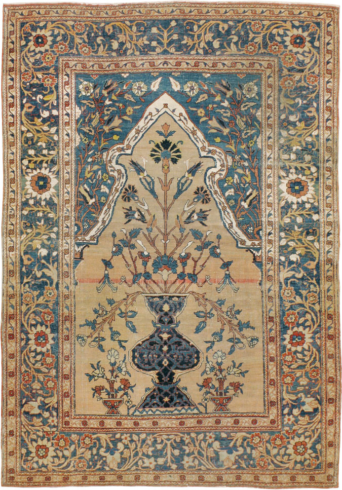 Antique Persian Tabriz Hagi Jalili Rug, No.16811 - Gss