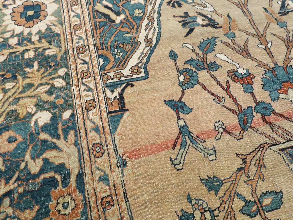 Antique Persian Tabriz Hagi Jalili Rug, No.16811 - Gss