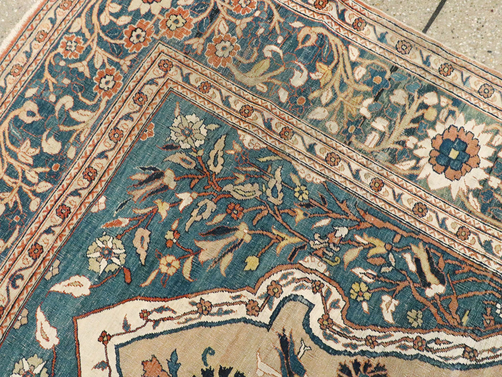 Antique Persian Tabriz Hagi Jalili Rug, No.16811 - Gss