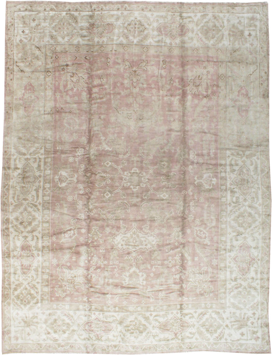 Antique European Oushak Carpet, No.16839 - Gss